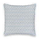 Horse Icon Blue Quilted 20" Pillow