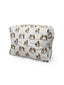 Horse Icon Brown Makeup Bag