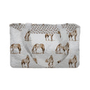 Horse Icon Brown Quilted Tote