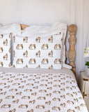 Horse Icon Brown Quilt