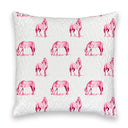 Horse Icon Fuchsia Quilted 20" Pillow