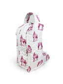 Horse Icon Fuchsia Quilted Boot Bag