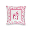 Framed Horse Fuchsia Quilted Mini Pillow 8" x 8"