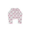 Horse Icon Fuchsia Cropped Quilted Jacket