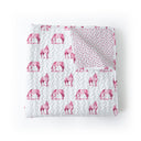 Horse Icon Fuchsia Baby Blanket