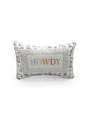 "Howdy" Quilted Mini Pillow 8" x 12"