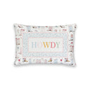 "Howdy" Patchwork Quilted Mini Pillow 8" x 12"