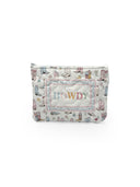 "Howdy" Patchwork Quilted Makeup Bag