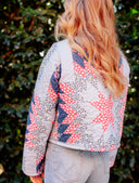 Adeline Patchwork Americana Cropped Quilted Jacket