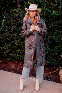 Lazy J Charcoal Quilted Duster