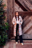 Jules Pink Quilted Duster