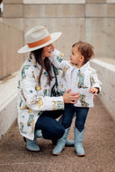 Game Day Green and Gold Thunderbird Boots Quilted Jacket