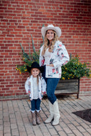 Game Day Red and Black Thunderbird Boots Quilted Jacket