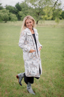 Birdie Neutral Quilted Duster