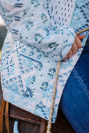 Laramie Patchwork Light Blue Quilted Jacket