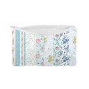 "I Love That For You" Blue Quilted Makeup Bag