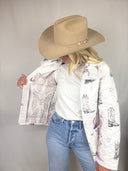 Thunderbird Boots Pink Quilted Jacket