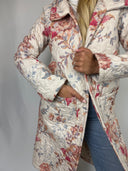 Natalie Floral Pink Quilted Duster