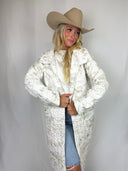 Aledo Toile Linen Quilted Duster