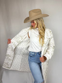 Aledo Toile Linen Quilted Duster