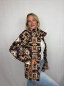 Rhodes Maroon Quilted Jacket