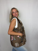 Thunderbird Boots Brown Quilted Ruby Vest