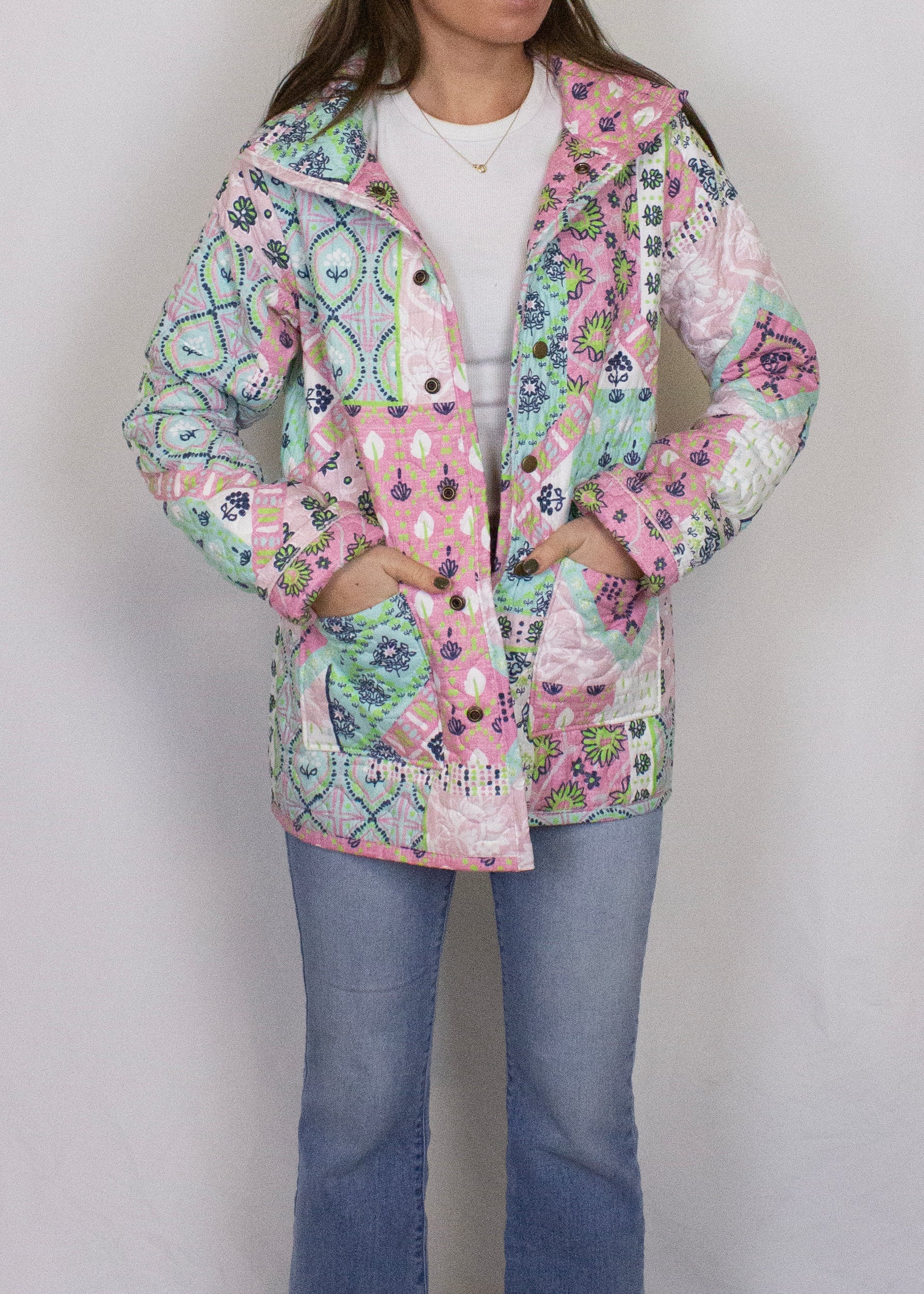 Laramie Patchwork Green Snap Jacket – Ida Mae Home