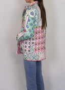 Laramie Patchwork Green Snap Jacket