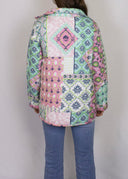 Laramie Patchwork Green Snap Jacket