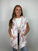 Horse Icon Fuchsia Quilted Ruby Vest