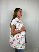 Horse Icon Fuchsia Quilted Ruby Vest