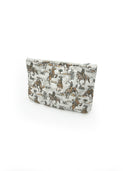 Birdie Neutral Quilted Makeup Bag