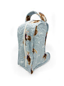 Casey Cowgirl Patchwork Blue Quilted Boot Bag