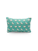 "I May Look Calm" Turquoise Quilted Mini Pillow 8" x 12"