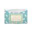 "I May Look Calm" Turquoise Quilted Makeup Bag