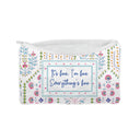"It's Fine I'm Fine" Quilted Makeup Bag