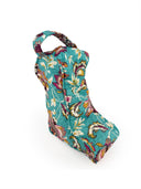 Jemina Turquoise Quilted Boot Bag