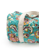 Jemina Turquoise Quilted Weekender Duffle Bag