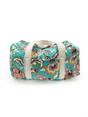 Jemina Turquoise Quilted Weekender Duffle Bag