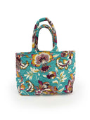 Jemina Turquoise Quilted Handbag