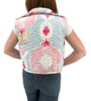 Jules Blue Quilted Cate Vest
