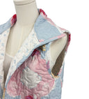 Jules Blue Quilted Cate Vest