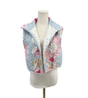 Jules Blue Quilted Cate Vest