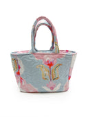 Jules Blue Quilted Handbag