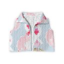 Jules Blue Quilted Cate Vest