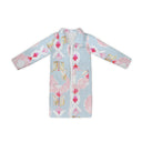 Jules Blue Quilted Duster