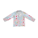 Jules Blue Quilted Snap Jacket