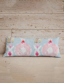 Jules Blue Quilted Oblong 14" x33" Pillow