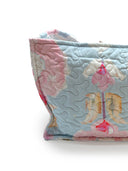 Jules Blue Quilted Tote