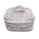Jules Blue Quilted Travel Case